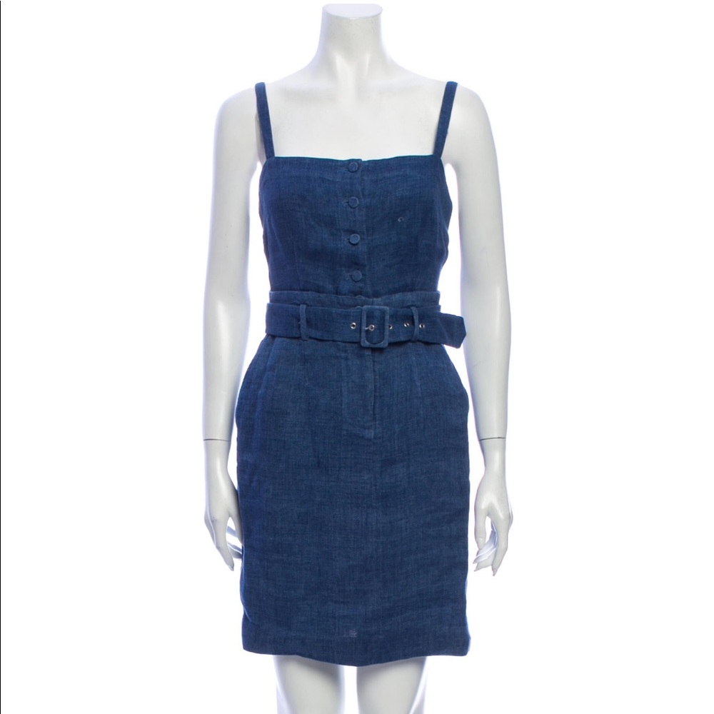 Club Monaco Jean Denim Belted Dress
